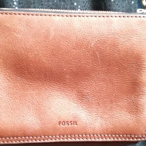 Fossil Crossbody Brown Leather Purse